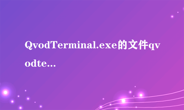 QvodTerminal.exe的文件qvodterminal.exe简述