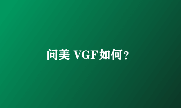 问美 VGF如何？