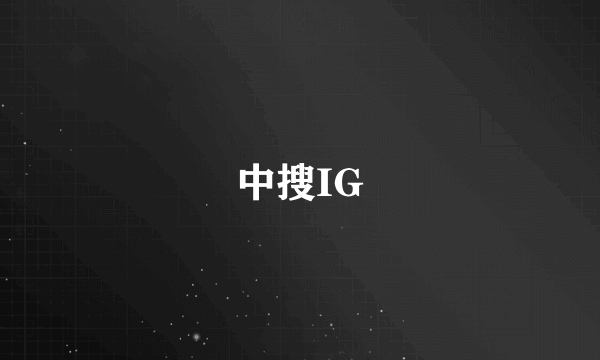 中搜IG