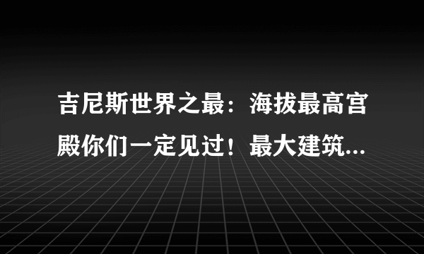 吉尼斯世界之最：海拔最高宫殿你们一定见过！最大建筑群在中国！