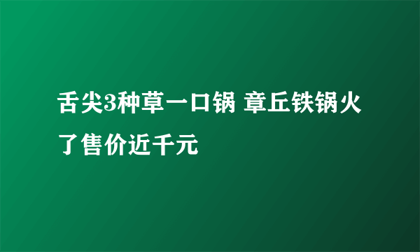 舌尖3种草一口锅 章丘铁锅火了售价近千元