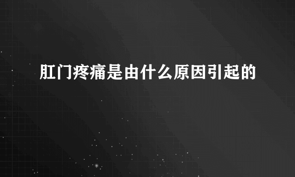 肛门疼痛是由什么原因引起的