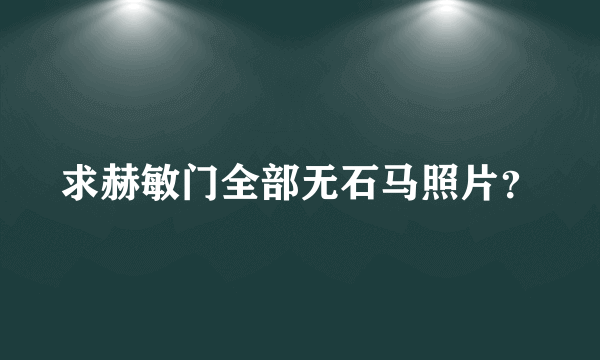 求赫敏门全部无石马照片？