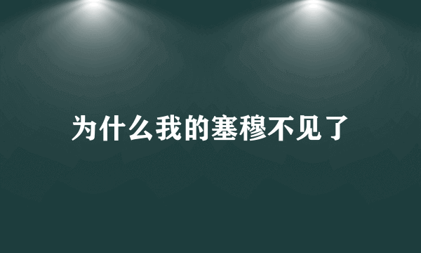 为什么我的塞穆不见了