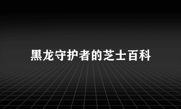 黑龙守护者的芝士百科