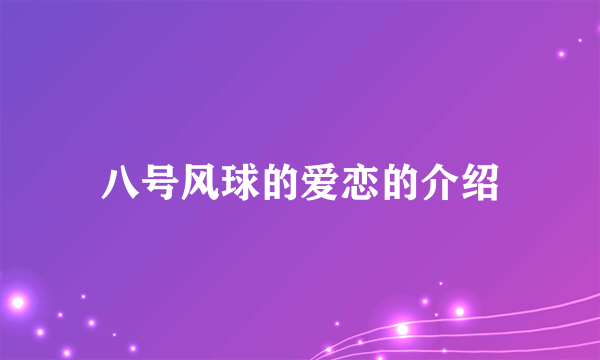 八号风球的爱恋的介绍