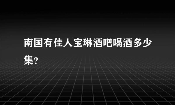 南国有佳人宝琳酒吧喝酒多少集？