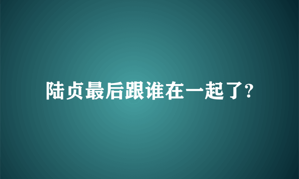 陆贞最后跟谁在一起了?