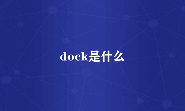 dock是什么