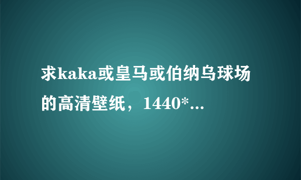 求kaka或皇马或伯纳乌球场的高清壁纸，1440*900以上或者1080P的最好