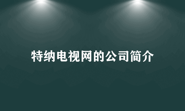 特纳电视网的公司简介