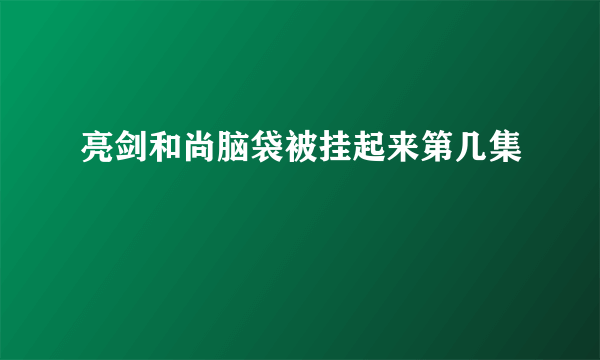 亮剑和尚脑袋被挂起来第几集