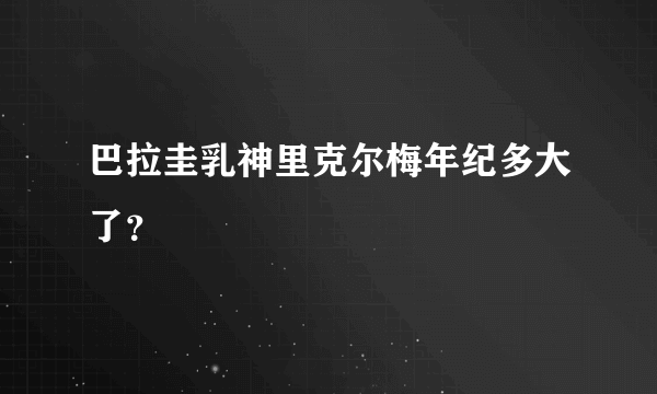 巴拉圭乳神里克尔梅年纪多大了？