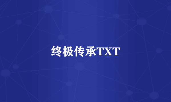 终极传承TXT