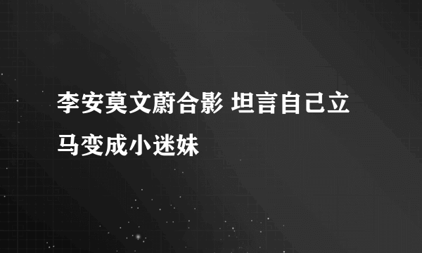 李安莫文蔚合影 坦言自己立马变成小迷妹