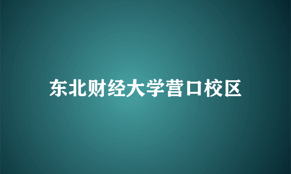 东北财经大学营口校区