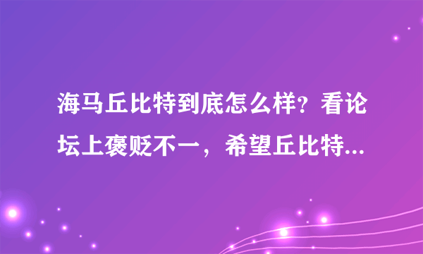 海马丘比特到底怎么样？看论坛上褒贬不一，希望丘比特车主现身指教，值不值得购买（作为工薪层新婚代步）