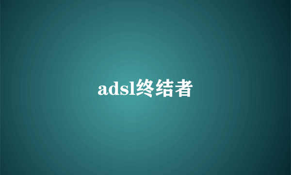 adsl终结者