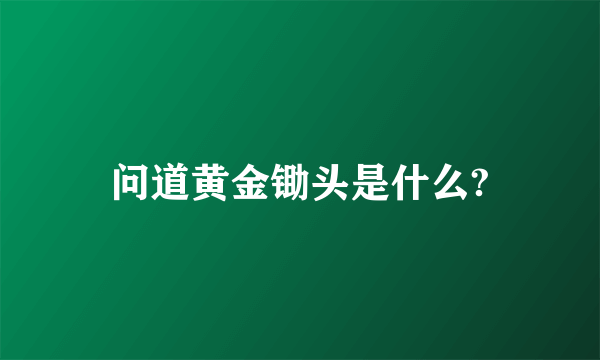 问道黄金锄头是什么?