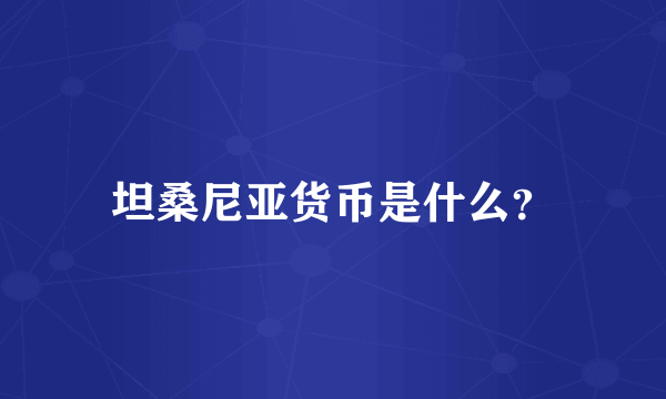 坦桑尼亚货币是什么？