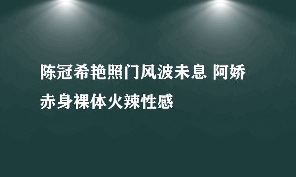 陈冠希艳照门风波未息 阿娇赤身裸体火辣性感