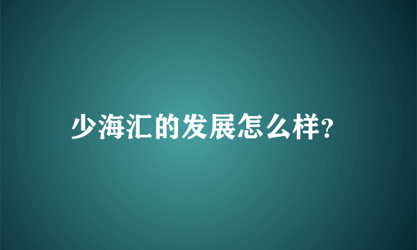 少海汇的发展怎么样？