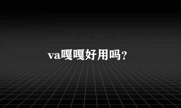 va嘎嘎好用吗？