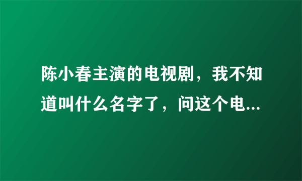 陈小春主演的电视剧，我不知道叫什么名字了，问这个电视剧叫什么名字？