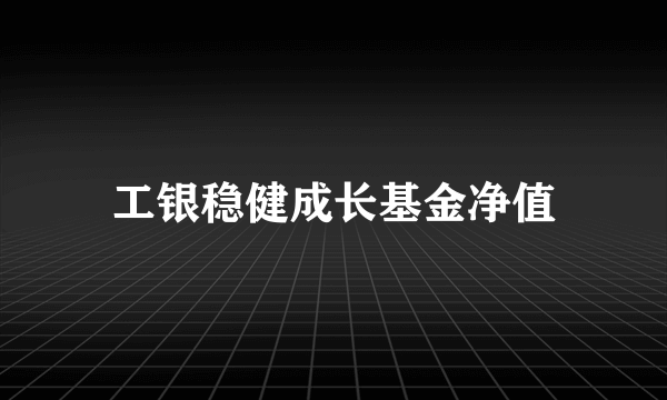 工银稳健成长基金净值